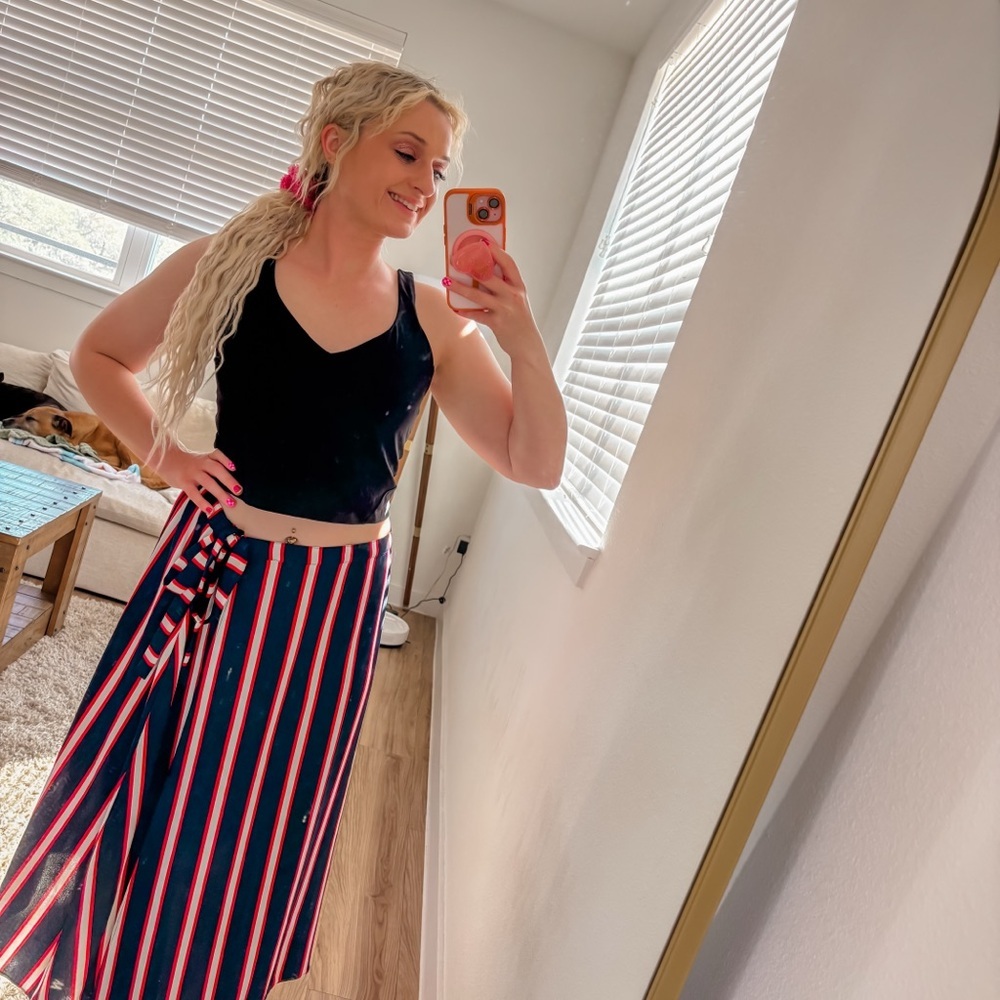 Abound striped skirt size medium